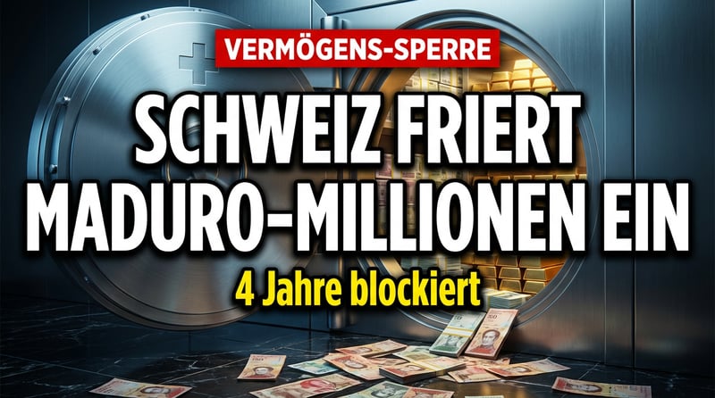 Schweiz friert Vermögen des gestürzten Venezuela-Diktators Maduro ein