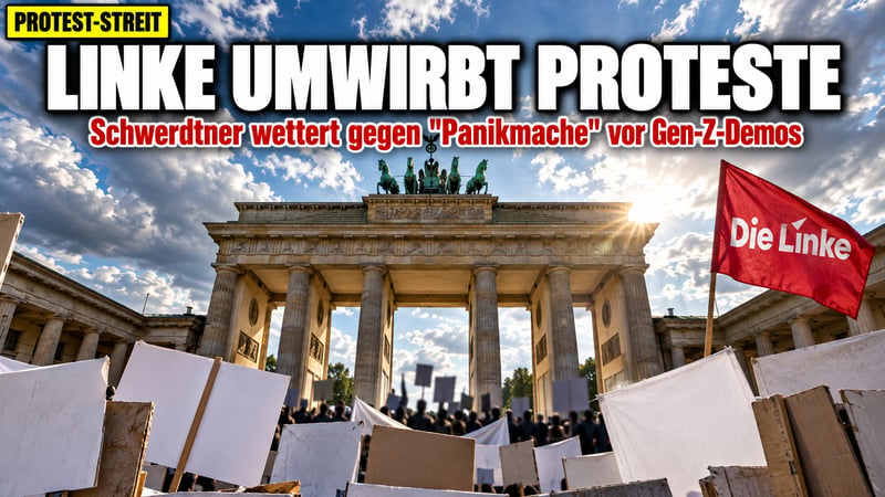 Schwerdtner gegen die „Panikmache“: Linke umwirbt die Gen-Z-Proteste