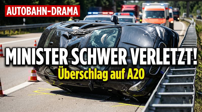 Schwerer Unfall auf der A20: Mecklenburg-Vorpommerns Wirtschaftsminister im Krankenhaus