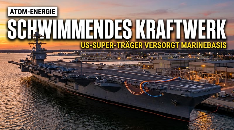 Schwimmende Atomkraft: Wie ein US-Flugzeugträger einen ganzen Marinestützpunkt mit Strom versorgt