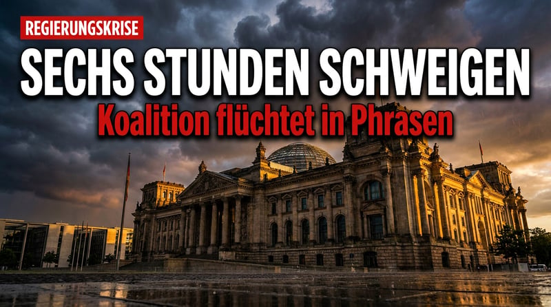 Sechs Stunden Schweigen im Kanzleramt: Schwarz-Rote Koalition flüchtet sich in Phrasen