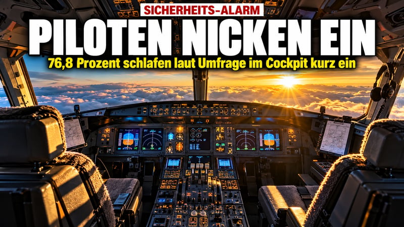 Sekundenschlaf im Cockpit: Drei von vier Piloten nicken beim Flug weg!