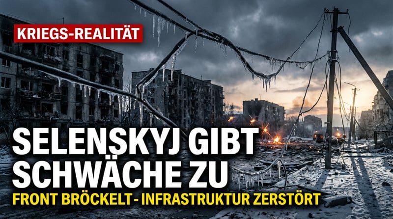 Selenskyj kapituliert vor der Realität: „Überall ist es jetzt schwer"
