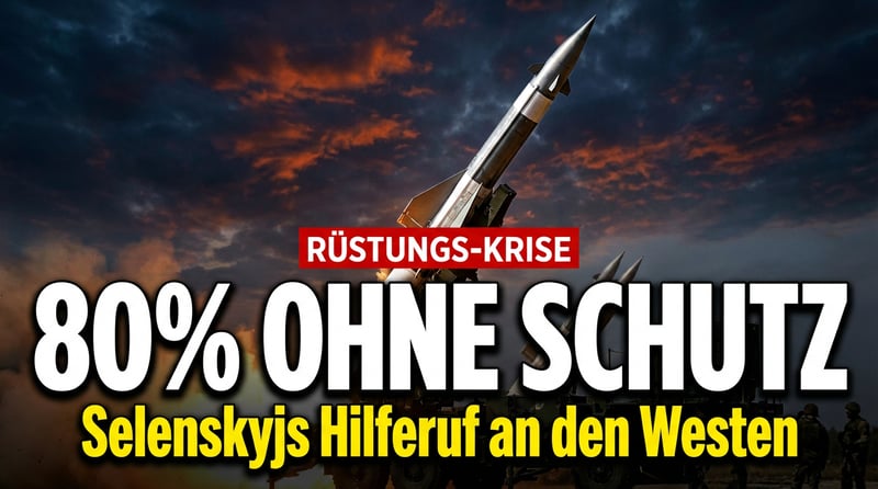 Selenskyjs Hilferuf: 80 Prozent der Ukraine ohne Raketenschutz – und der Westen soll zahlen
