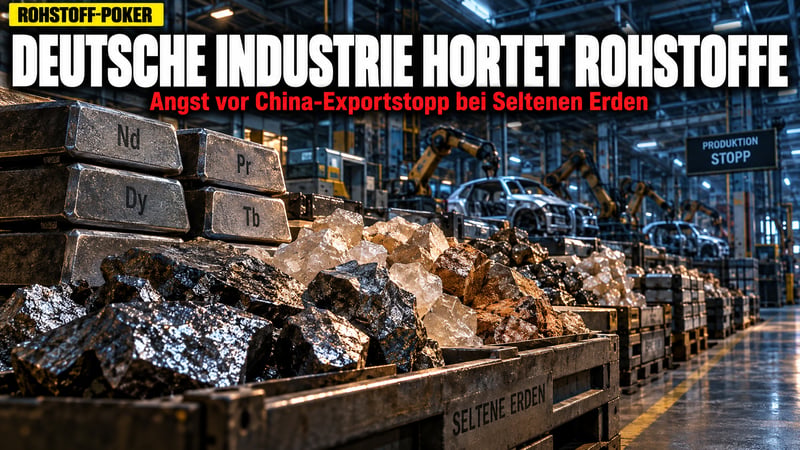Seltene-Erden-Panik: Deutsche Industrie hortet vor dem China-Poker!