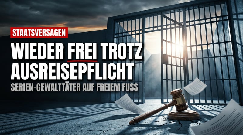 Serien-Gewalttäter, ausreisepflichtig – und wieder auf freiem Fuß: Der Staat kapituliert im Wochenrhythmus