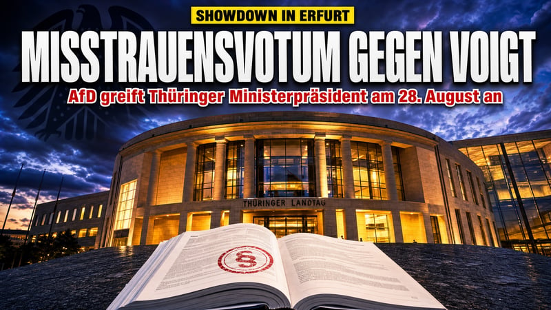 Showdown in Erfurt: AfD will Voigt am 28. August aus dem Amt kippen