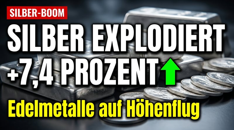Silber explodiert: 7,4 Prozent Kurssprung lassen Edelmetallanleger jubeln