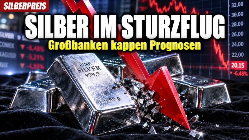 Silber im Sturzflug: Großbanken kappen Prognosen – Chance für Mutige?
