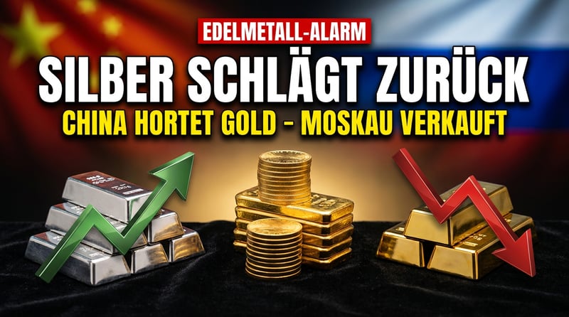 Silber schlägt zurück, China hortet Gold – und Moskau verkauft in Rekordtempo