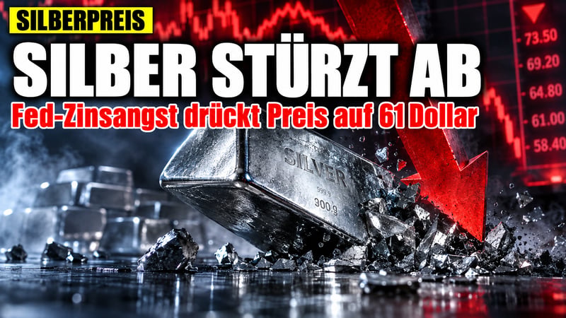 Silber stürzt ab: Wie die Fed-Falken das weiße Metall unter Druck setzen