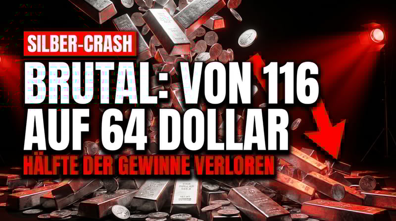 Silbermarkt im Ausnahmezustand: Nach 156 Prozent Rallye folgt der brutale Absturz