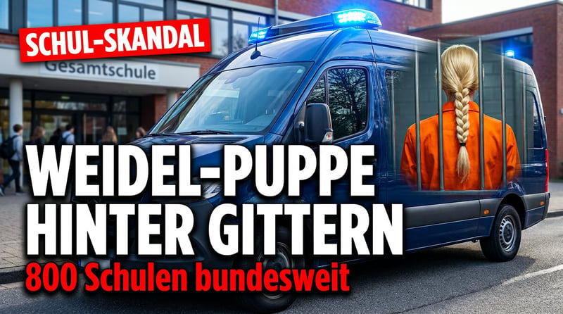 Skandal an deutschen Schulen: Aktivisten inszenieren Verhaftung von Alice Weidel – und Lehrer applaudieren