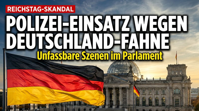 Skandal im Reichstag: Wenn die Deutschlandfahne zum Polizeifall wird