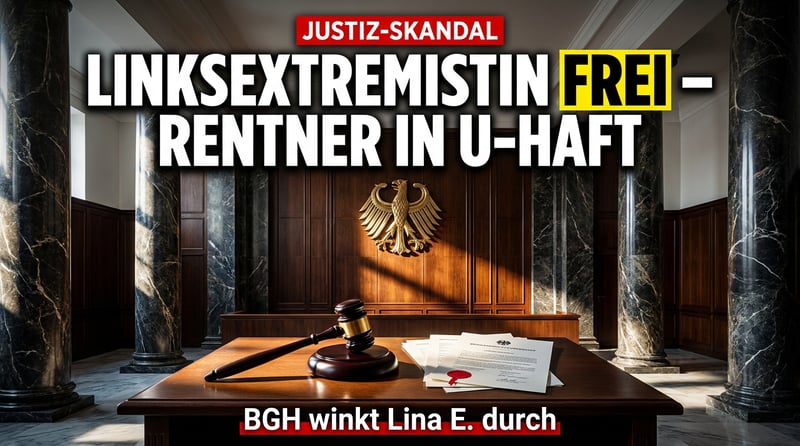 Skandalöses Urteil: Linksextremistin Lina E. darf vorzeitig aus der Haft – während Rentner in U-Haft schmoren