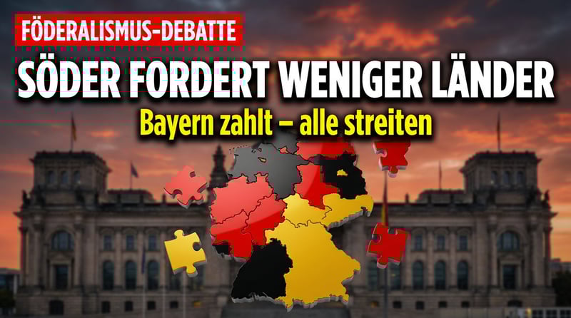 Söder zündelt am Föderalismus: Weniger Bundesländer als Allheilmittel?