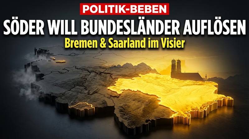 Söders Größenwahn: Bayerns Ministerpräsident will kleine Bundesländer von der Landkarte tilgen