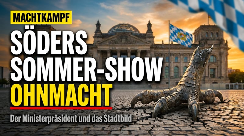 Söders Sommer-Show: Der Ministerpräsident entdeckt das Stadtbild – und die eigene Ohnmacht