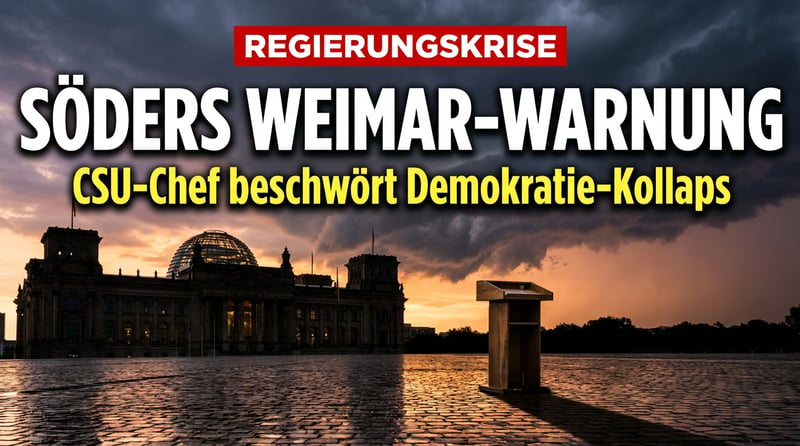 Söders Weimar-Reflex: Wenn die Angst vor dem Wähler zur „letzten Patrone" wird