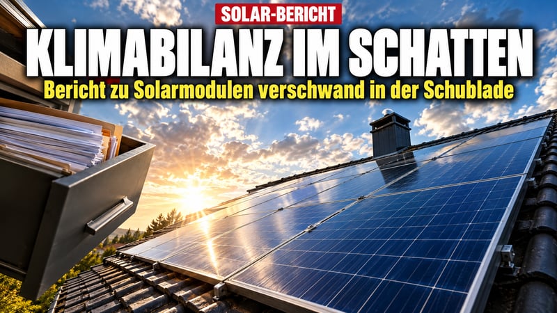 Solar-Bericht in der Schublade: Klimabilanz schlechter als versprochen?