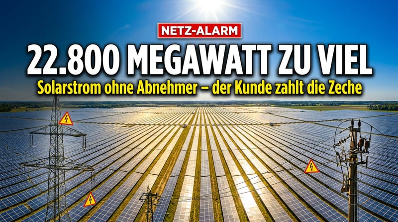 Solar-Schock: 22.800 Megawatt zu viel – und der Kunde zahlt die Zeche