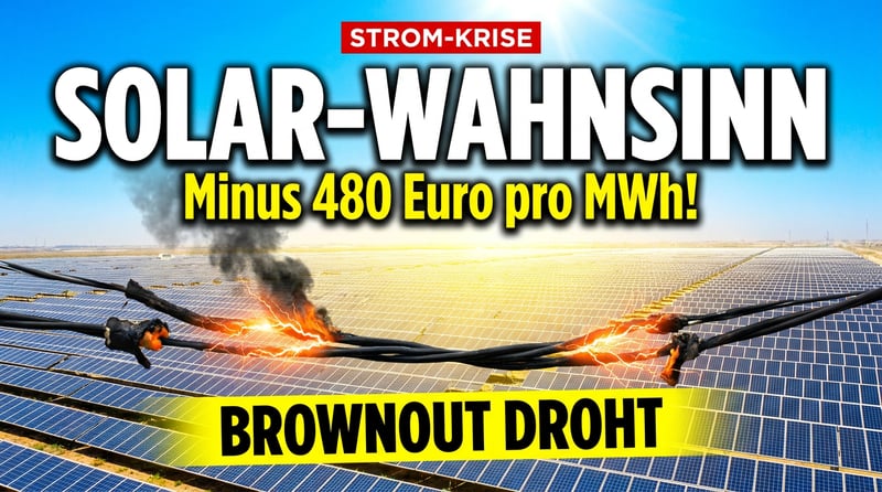 Solar-Wahnsinn auf dem Höhepunkt: Wenn Strom zur teuren Last wird und der Brownout droht