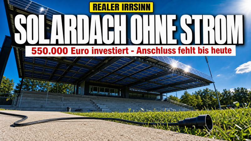 Solardach für 550.000 Euro – und kein einziges Kilowatt fließt!
