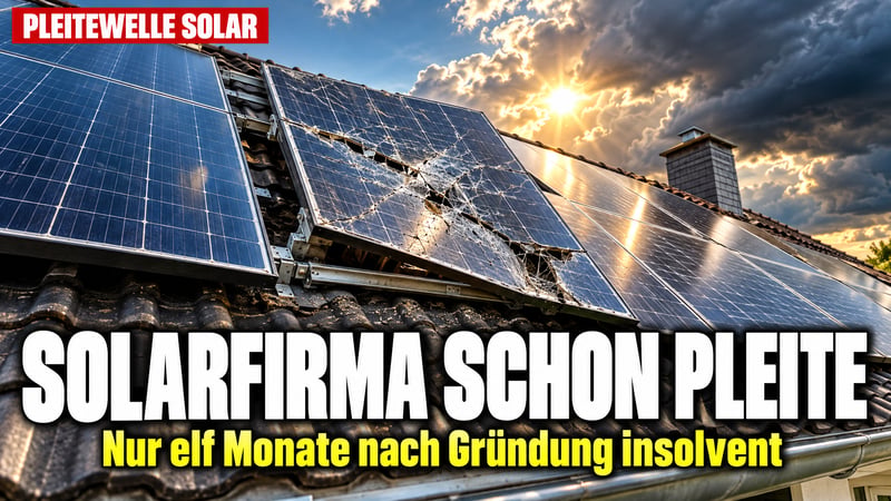 Solarfirma pleite: Nach nur elf Monaten ist Schluss