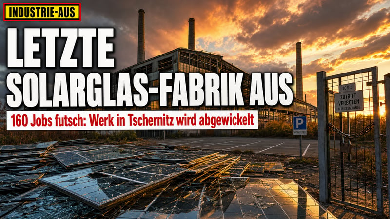 Solarglas-Aus in der Lausitz: Europas letzte Fabrik ist Geschichte