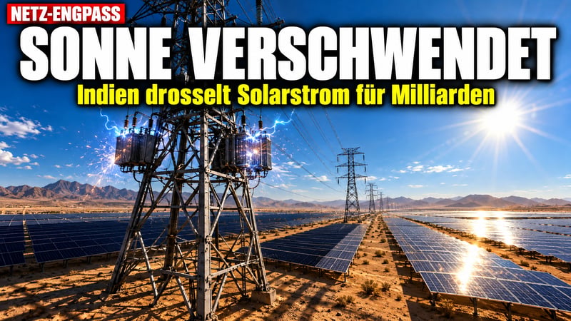 Solarstrom für die Tonne: Indiens Netz-Desaster kostet Milliarden!