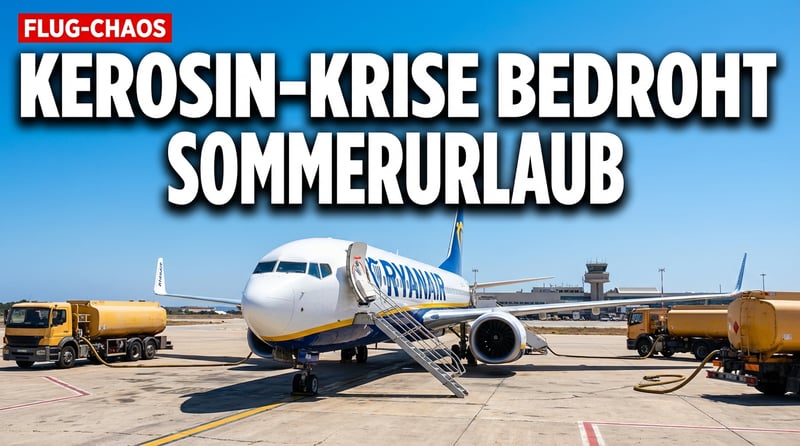 Sommerurlaub in Gefahr: Ryanair droht mit massiven Flugstreichungen wegen Kerosin-Krise
