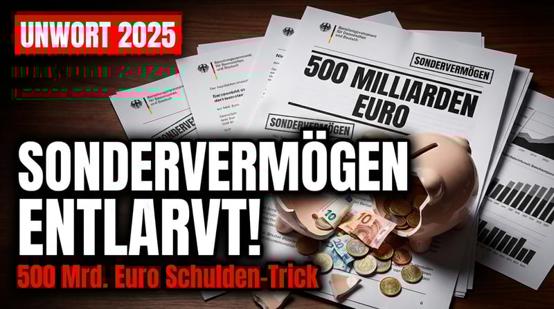 „Sondervermögen" zum Unwort des Jahres gekürt – Eine längst überfällige Entlarvung politischer Sprachakrobatik