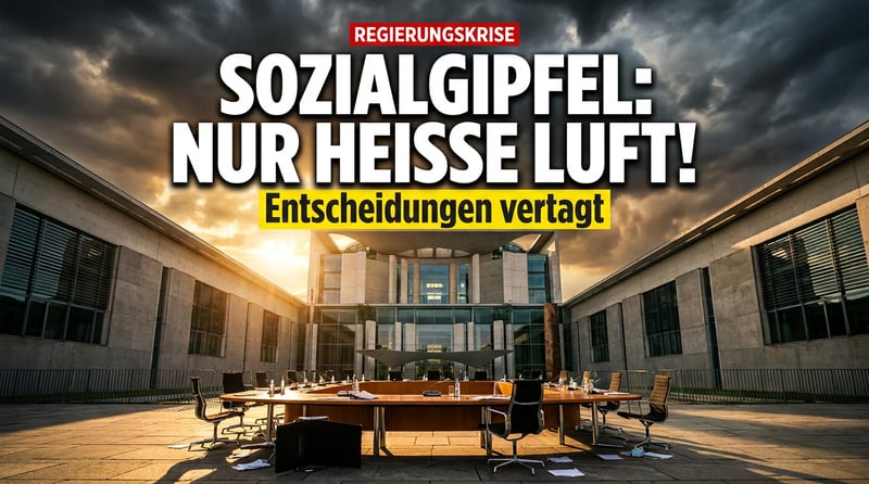 Sozialgipfel im Kanzleramt: Viel heiße Luft, keine Entscheidungen – und die Bürger warten