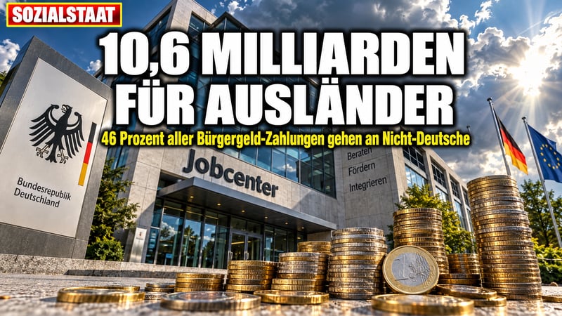 Sozialstaat am Limit: 10,6 Milliarden Euro Bürgergeld für Ausländer