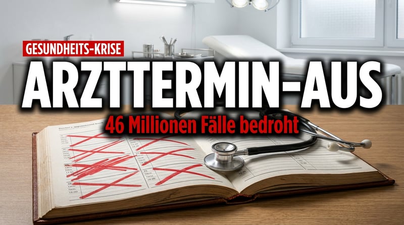 Sparhammer im Gesundheitswesen: Millionen Patienten droht das Aus für ihren Arzttermin