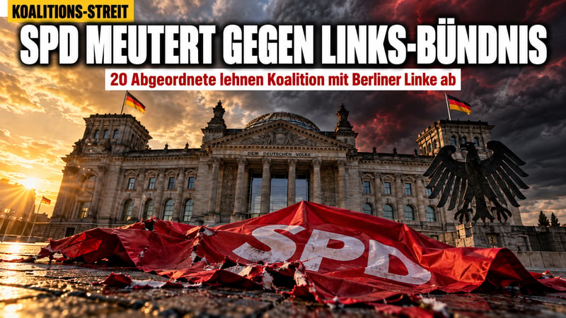 SPD-Aufstand gegen Rot-Grün-Rot: 20 Abgeordnete stellen sich quer!