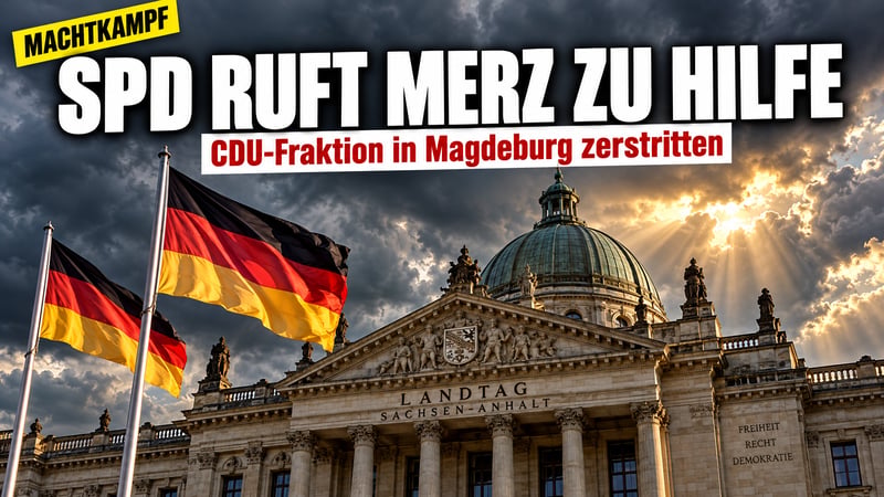 SPD-Hilferuf an Merz: Kann der Kanzler die Magdeburger CDU zähmen?