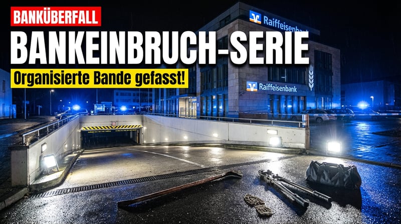 Spektakuläre Bankeinbrüche in Bayern: Steckt eine organisierte Bande dahinter?