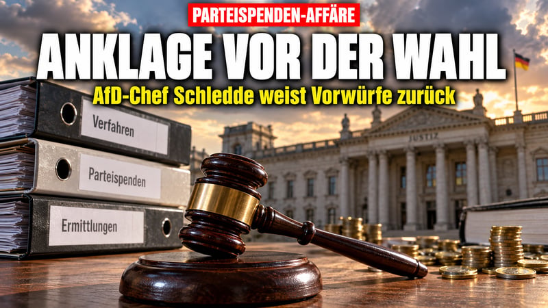 Spenden-Anklage gegen AfD-Chef Schledde: Justiz oder Wahlkampf?