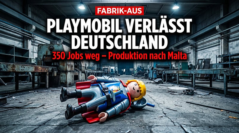 Spielzeug-Exodus: Playmobil macht das letzte deutsche Werk dicht – ein weiteres Symbol des wirtschaftlichen Niedergangs