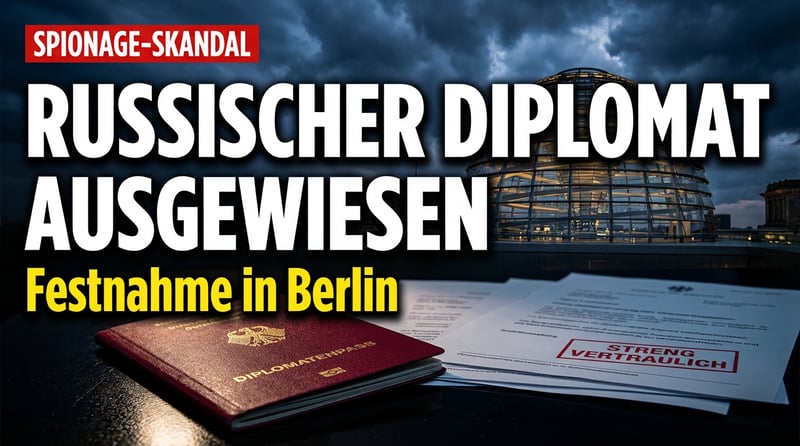 Spionagefall erschüttert Berlin: Russischer Militärattaché muss Deutschland verlassen