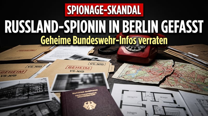 Spionageverdacht: Deutsch-Ukrainerin in Berlin wegen mutmaßlicher Agententätigkeit für Russland verhaftet