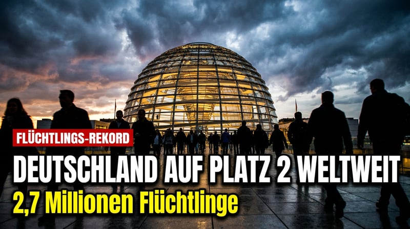 Spitzenreiter der Schande: Deutschland nimmt 2025 mehr Flüchtlinge auf als jedes andere Land des Westens