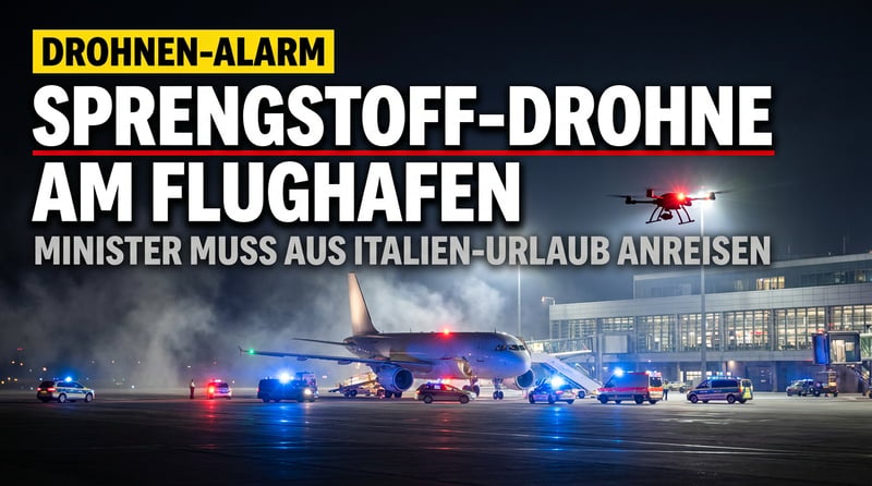 Sprengstoff-Drohne am Flughafen Leipzig: Wenn der Innenminister erst aus dem Italien-Urlaub anreisen muss