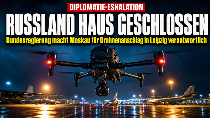 Sprengstoff-Drohne in Leipzig: Berlin schließt Russisches Haus