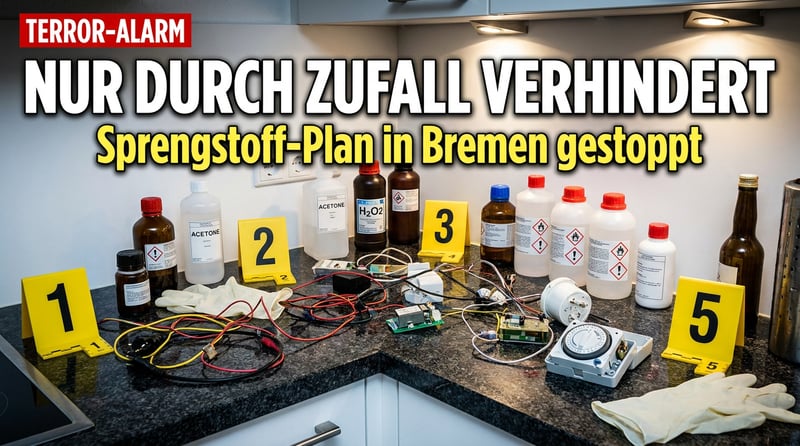 Sprengstoffweste in Mutters Küche: Wie ein geplanter Terroranschlag in Bremen nur durch Zufall verhindert wurde