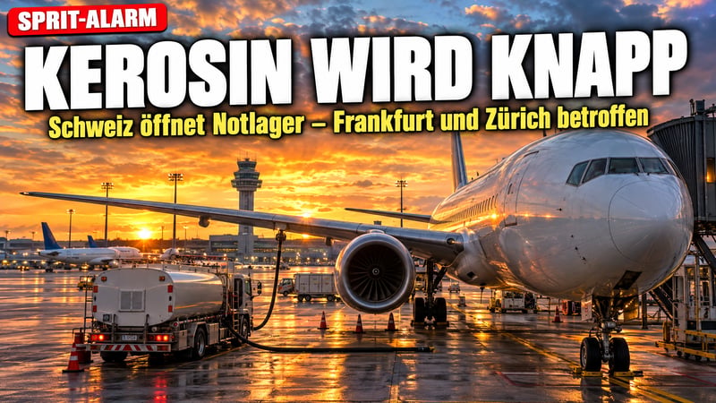 Sprit-Alarm an Europas Drehkreuzen: Schweiz öffnet Kerosin-Notlager!