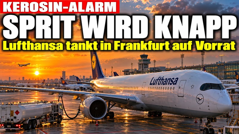 Sprit-Alarm in Frankfurt: Lufthansa-Jets tanken jetzt auf Vorrat!