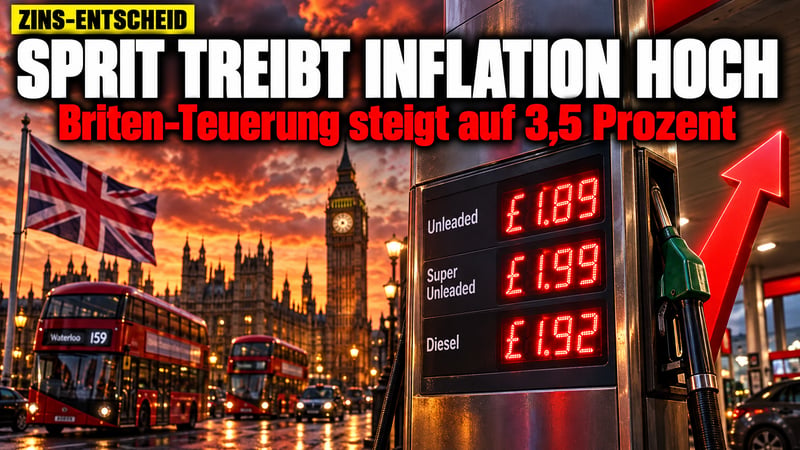 Sprit-Schock auf der Insel: Briten-Inflation springt auf 3,5 Prozent!
