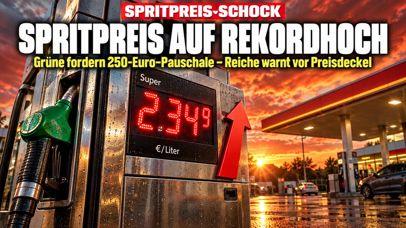 Spritpreis-Schock: Grüne wollen 250 Euro verteilen – Reiche bremst